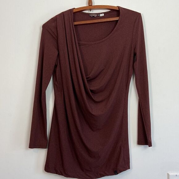 Merrell Evoke Longsleeve Tunic Jersey in Bourbon Size XS - Picture 2 of 9